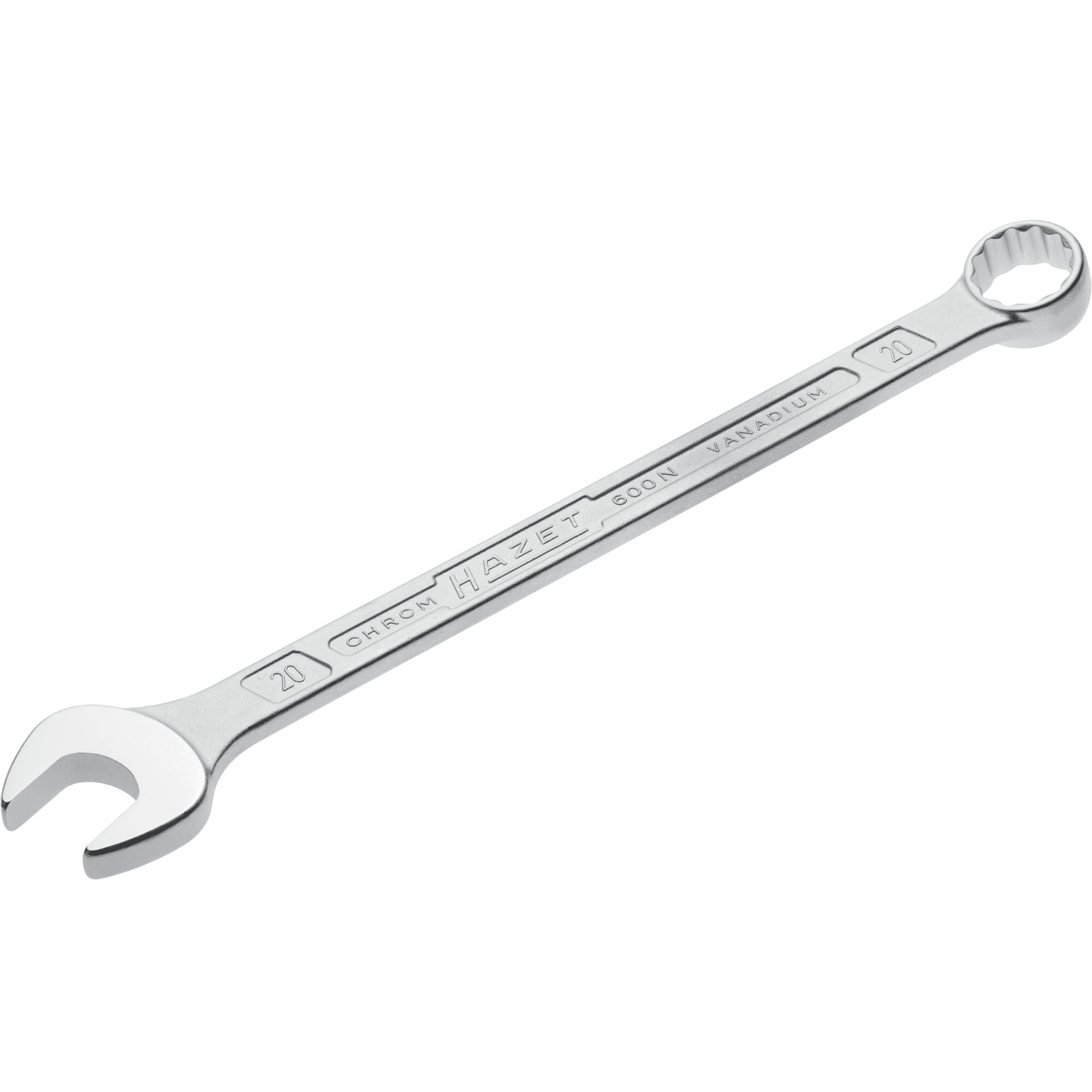 

HAZET 600N-20 Chrome Plated Combination Wrench (Officially Imported from Japan)
