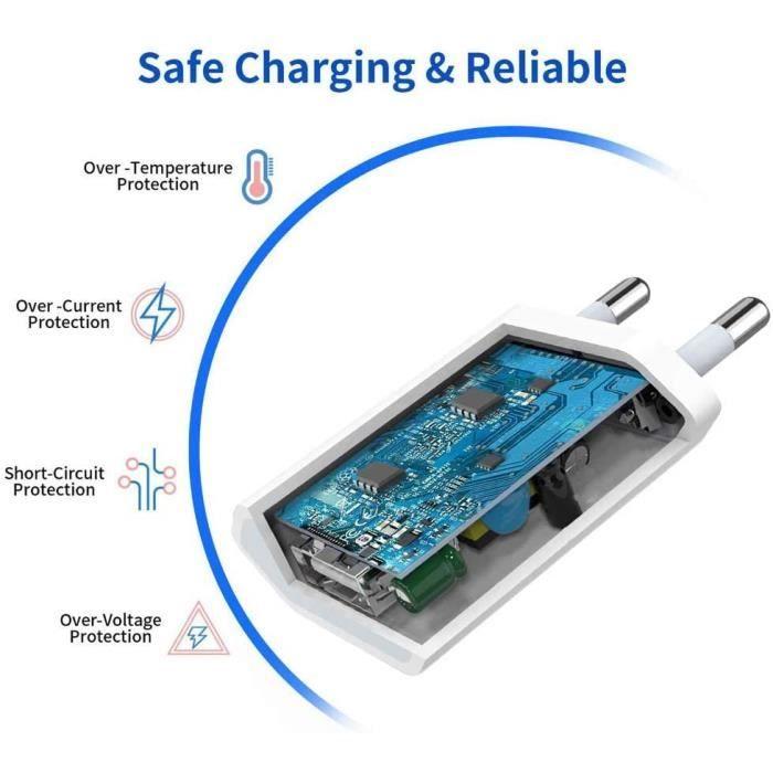 Kensou Charger with 1M Cable, USB Charger for iPhone 12 Universal Mini Charger for iPhone XS/XS Max X XR 8 7 6 6S Plus 10 11, 1