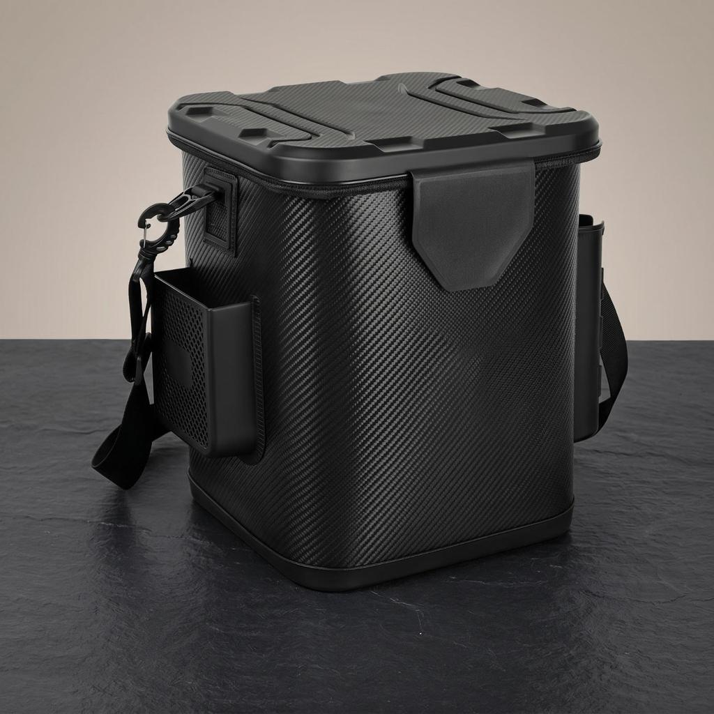 HardLid Fishing Bucket Portable with Rod Holders Tackle Box for Anglers, Fishermen