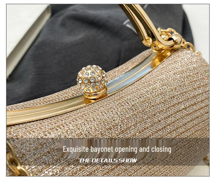 Bolsa de Ombro Transversal de Festa da Moda 2025 com Design de Corrente