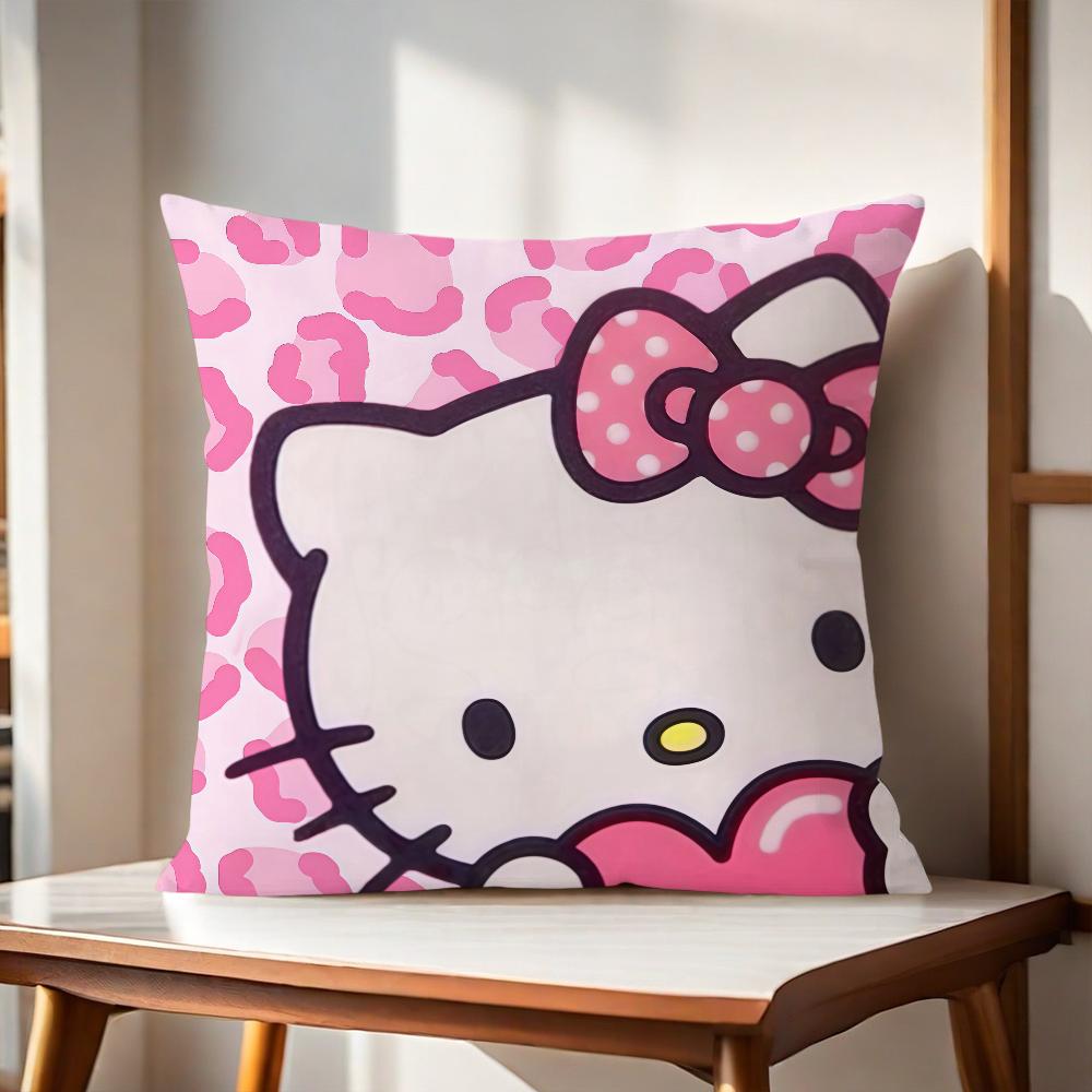 Cartoon H-Hello K-Kitty Cushion Cover For Pillow Printing Sofa Decoration Home Car Room Coffee Shop Office Nordic Simplicity
