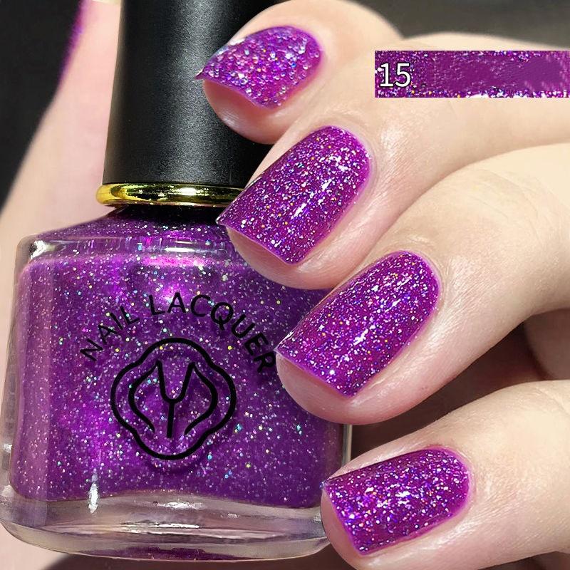 

26 цветов нового лазерного лака для ногтей Net Red Star Diamond Violet Snow Leaf Lotus Light Fish Smoke Rose Gold 15