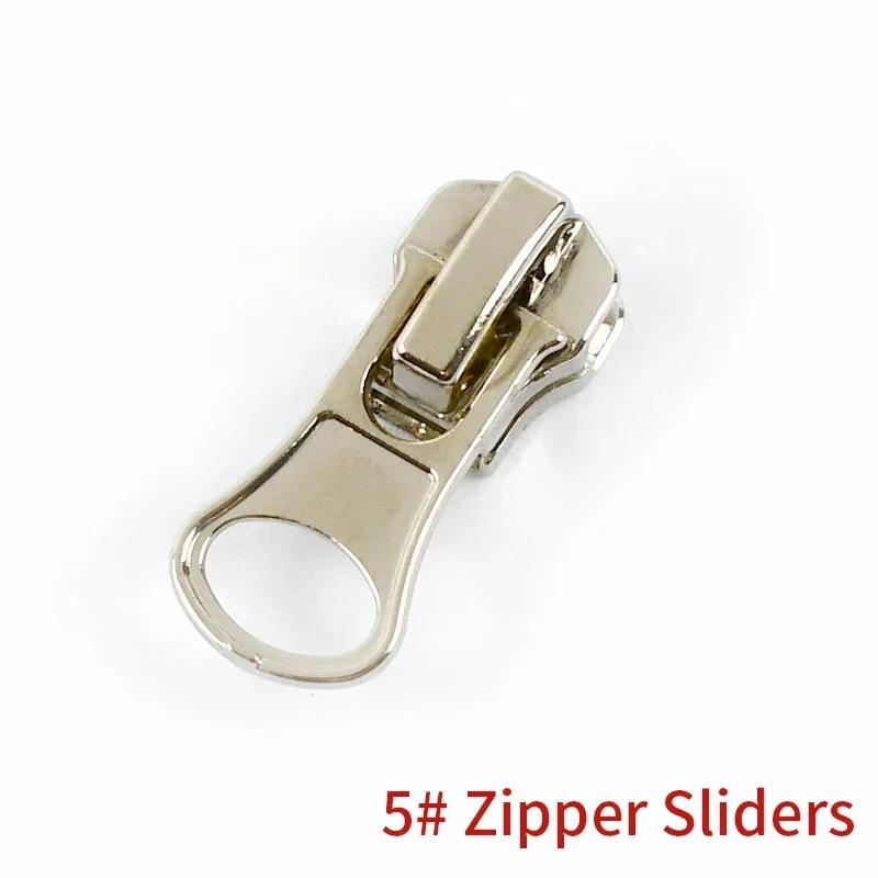 5/10/20Pcs 3# 5# 8# Zipper Slider for Metal Zippers Tapes Decorative Zips Head Pull Repair Kits DIY Garment Sewing Accessories