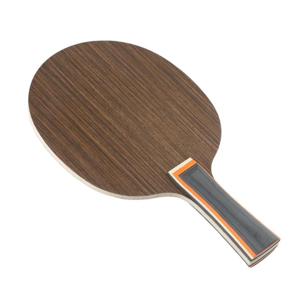 1×Table Tennis Racket Bottoms Plate 5-Ply Ping-Pong Blade Paddle Long Handle Ebony Dalbergia Table Tennis Paddle Blade Bat Blade