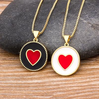 Nidin New Arrival Trendy Heart Pendant Necklace For Women Female Elegant Chain Necklaces Ladies Romantic Wedding Jewelry Gifts