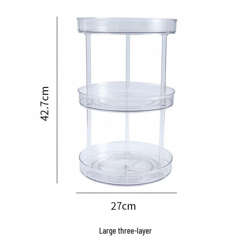 Multi-Functional Non-Slip Rotating Storage Rack for Kitchen & Cosmetics