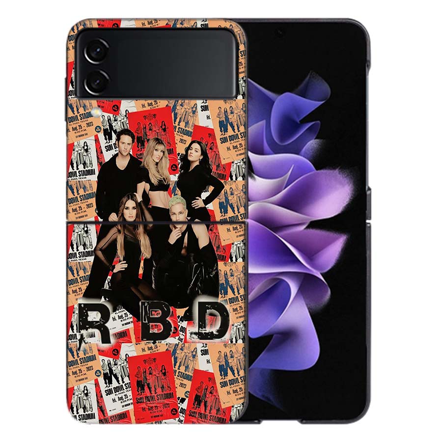 Fashion RBD Rebelde For Samsung Galaxy Z Flip 5 4 3 Case Shockproof Hard Cover Phone Z Flip 6 7 5G Z Flip 5 4 5G TPU PC Hard C