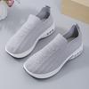 Plus Size Women's Athletic Casual Mesh Shoes Round Toe Low-Top Breathable Mesh Slip-On Slip-Ons