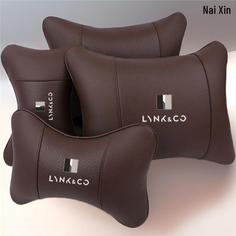 Lynk & Co High-End Autositzkissen Set: Kopfstütze, Nackenkissen, Lendenwirbelstütze für die Modelle 01, 02, 03, 05, 06.