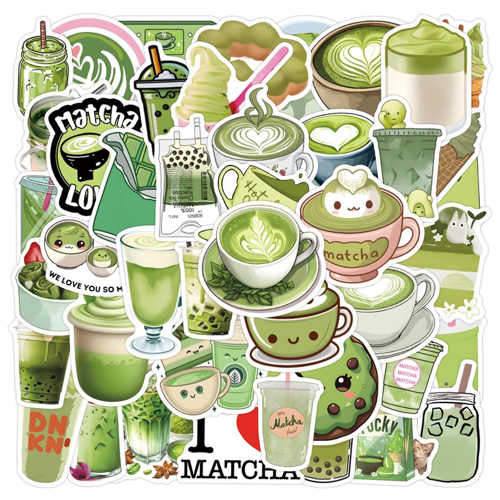 55 Neue Matcha Matcha Graffiti Aufkleber Dekorative Roller Koffer DIY Aufkleber