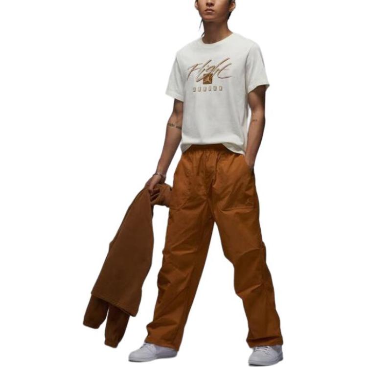 Jordan Lace-Up Casual Solid Color Sports Pants Men bottoms Yellow FV7307228