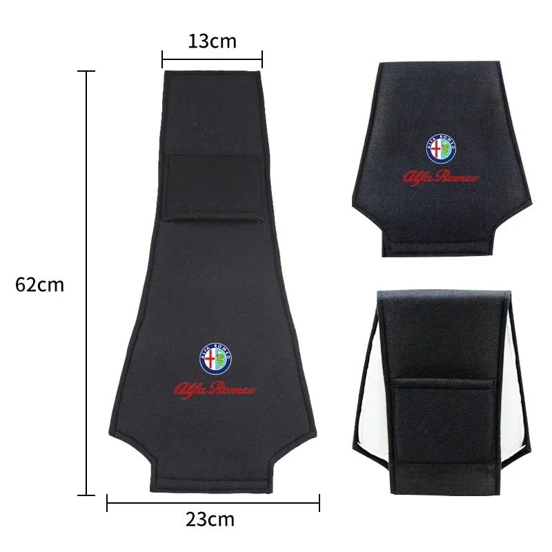 1pc Car Seat Back Headrest Pillow Dustproof Cover For Alfa Romeo 159 147 156 166 Giulietta Giulia Mito Stelvio Brera Spider