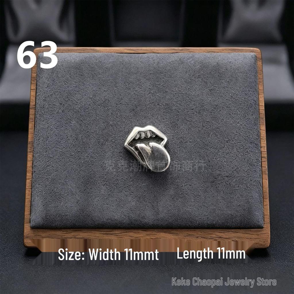 Cercei Stud Trendy Cruce Cupru Alb Argint Thai 925 cu Diamante Colorate pentru Bărbați și Femei