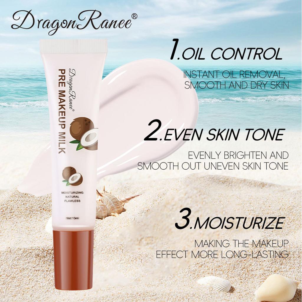 Coconut White Makeup Front Cream Brightens Hyaluronic Acid Moisturizing Makeup Moisturizing Surface Brightens Outline Makeup