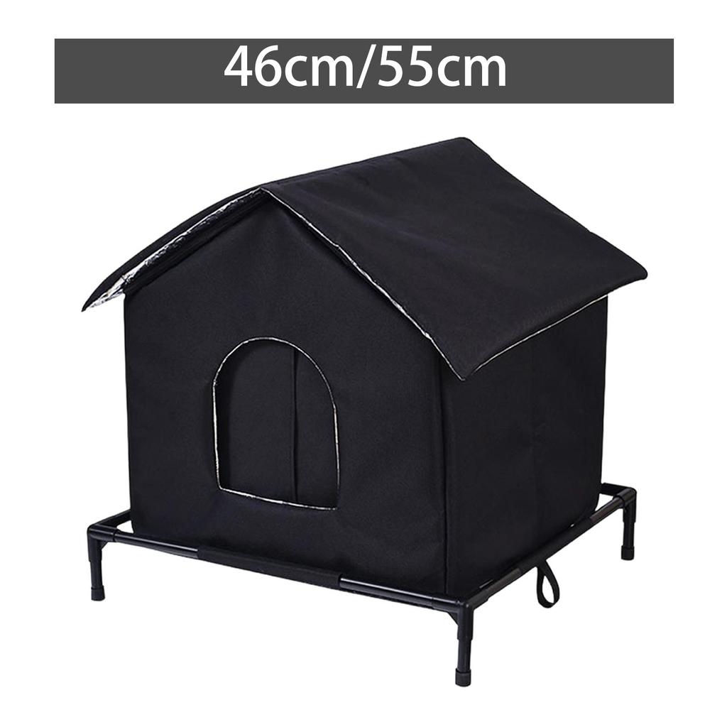 Premium Oxford Cloth Outdoor Cat House Insulated Waterproof Stray Shelter for Outdoor Cats Winter Windproof Design