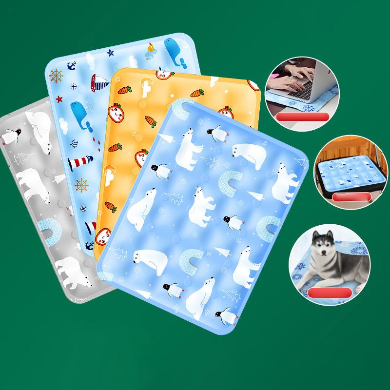 Pet Cooling Mat Dry Ice Pet Cool Pad Water Injection Cooling Dog Beds Keep Your Pet Cool Waterproof Wear Resistant For Dogs&Cats