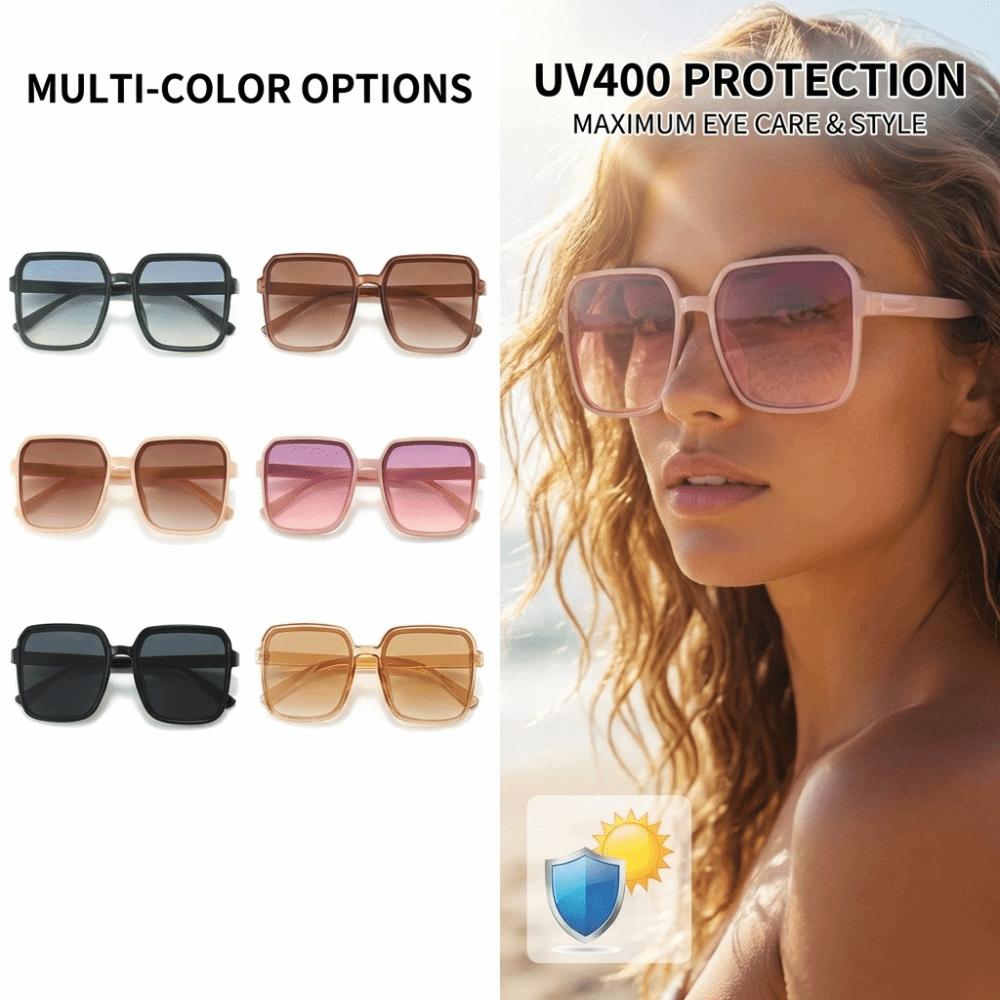 Anti-Glare Sunglasses Lightweight Oversize Sunglasses Trendy Square Sunglasses Outdoor