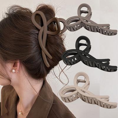 13CM Große Schleife Band Haarspange Krabbe Matt Haarnadeln Pferdeschwanz Haaraccessoires Frauen Acryl Haarspangen Mädchen Haarspangen Stirnbänder