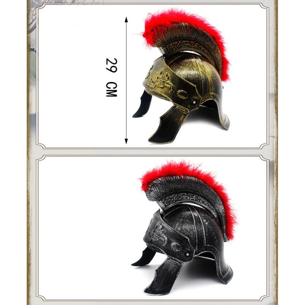 Rzymska Czapka Lwa z Piór Rzymski Kapelusz Hełmy Hełm Masquerade Hełm Wojownika Spartańskiego Spartacus Samuraj