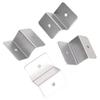 4 Sets Solar Panel Z Bracket Aluminium Alloy Installation Accessory for Car RV Yacht Ship