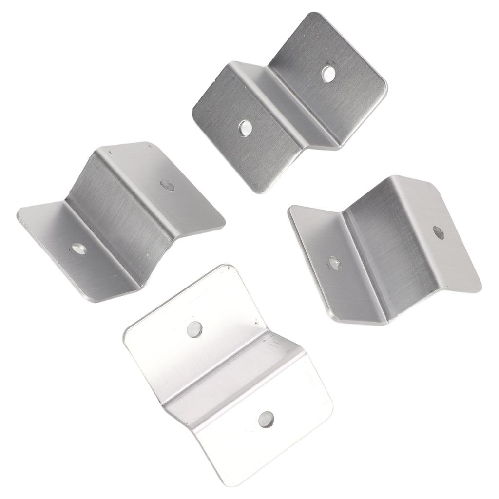4 Sets Solar Panel Z Bracket Aluminium Alloy Installation Accessory for Car RV Yacht Ship