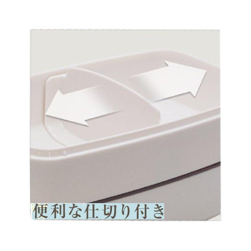 Asvel Lunch 3641 C-Lantus SS-T570 Single-Tier Box, 570mL, White,