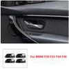 Car styling carbon fiber pattern window glass lift button panel decorative sticker for BMW 3/4 Series F30 F31 F34
