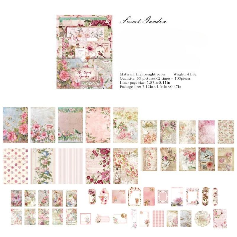 Vintage Decor Scrapbooking Materials Paper Combo Kit DIY Junk Journal Collage Photo Album Retro Background