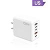 Universal 120W Multi-port Charger: 3 PD & 2 USB for Apple Devices (EU/US/UK Plug)