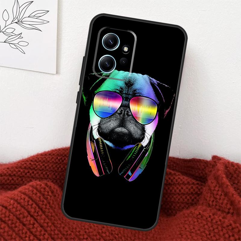 Süße Mops Hund Hülle Für Xiaomi Redmi Note 13 10 11 12 14 15 Pro Plus Hülle Für Redmi 15 15C 14C 10C 12C 13C