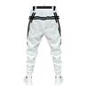 Men's Casual Striped Pants with Webbing Design, Loose Fit Tapered Joggers for Spring and Summer