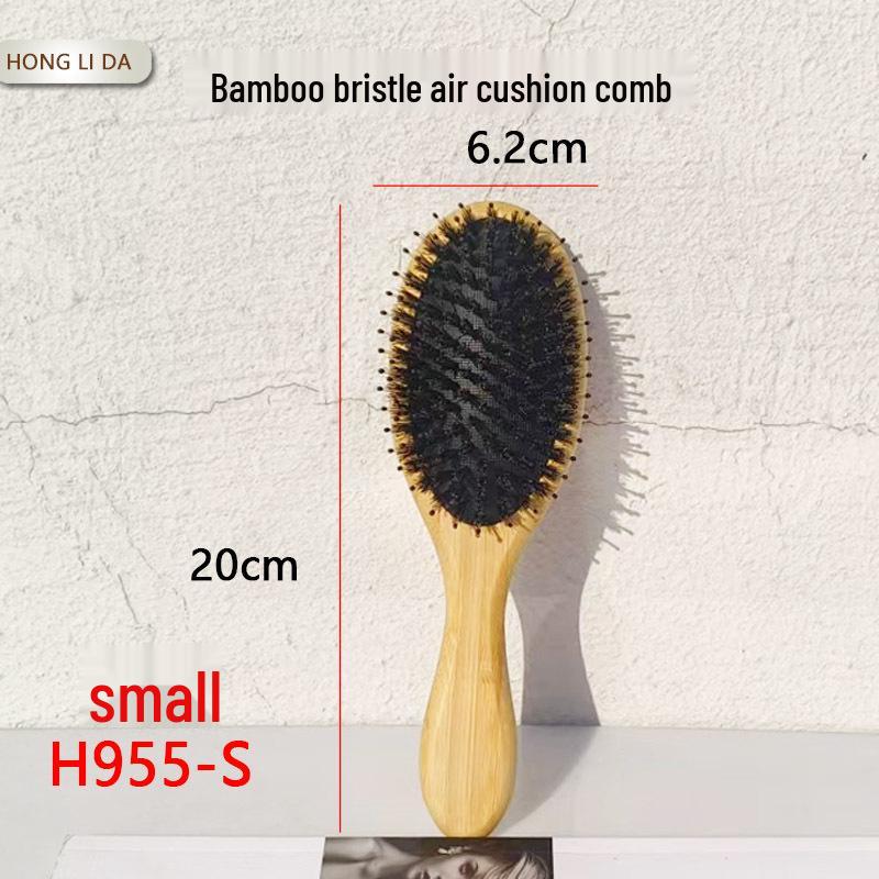 

Бамбуковая массажная щетка для волос с щетиной кабана для длинных волос