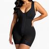 Damen Hohe Taille Bauchkontrolle Po-Anhebung Reißverschluss Formgebender Body