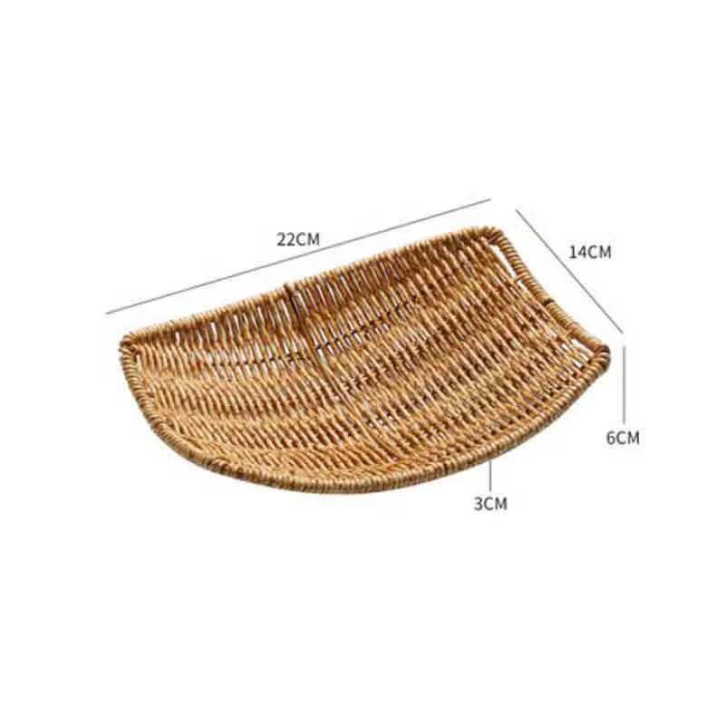 Homeglen Imitation Rattan Snack & Popcorn Basket