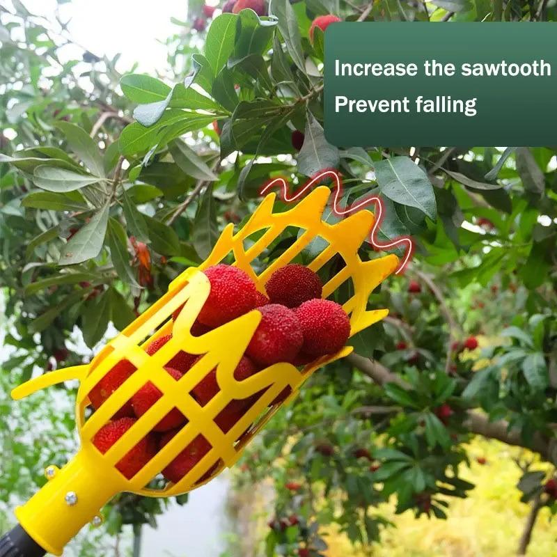 Garden Basket Fruit Picker Head Multi-Color Plastic Fruit Picking Tool Catcher Agricultural Bayberry Jujube Picking Supplies