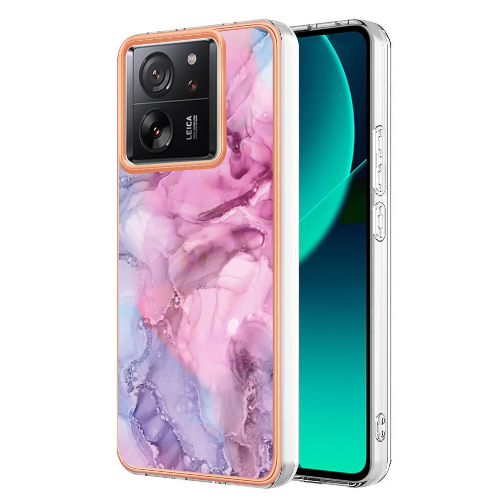 YB IMD Series-16 Style-E For Xiaomi 13T/13T Pro/Redmi K60 Ultra TPU Case 2.0mm IMD Marble Pattern Phone Cover