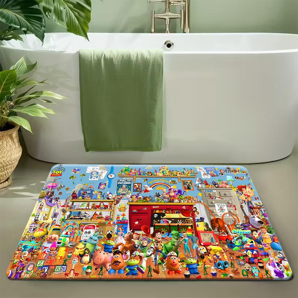 

1pc Polyester Area Rugs Princess Anime area Mat, non slip, machine washed, cartoon Mat suitable for living room, bedroom, home 40cm x 60cm
