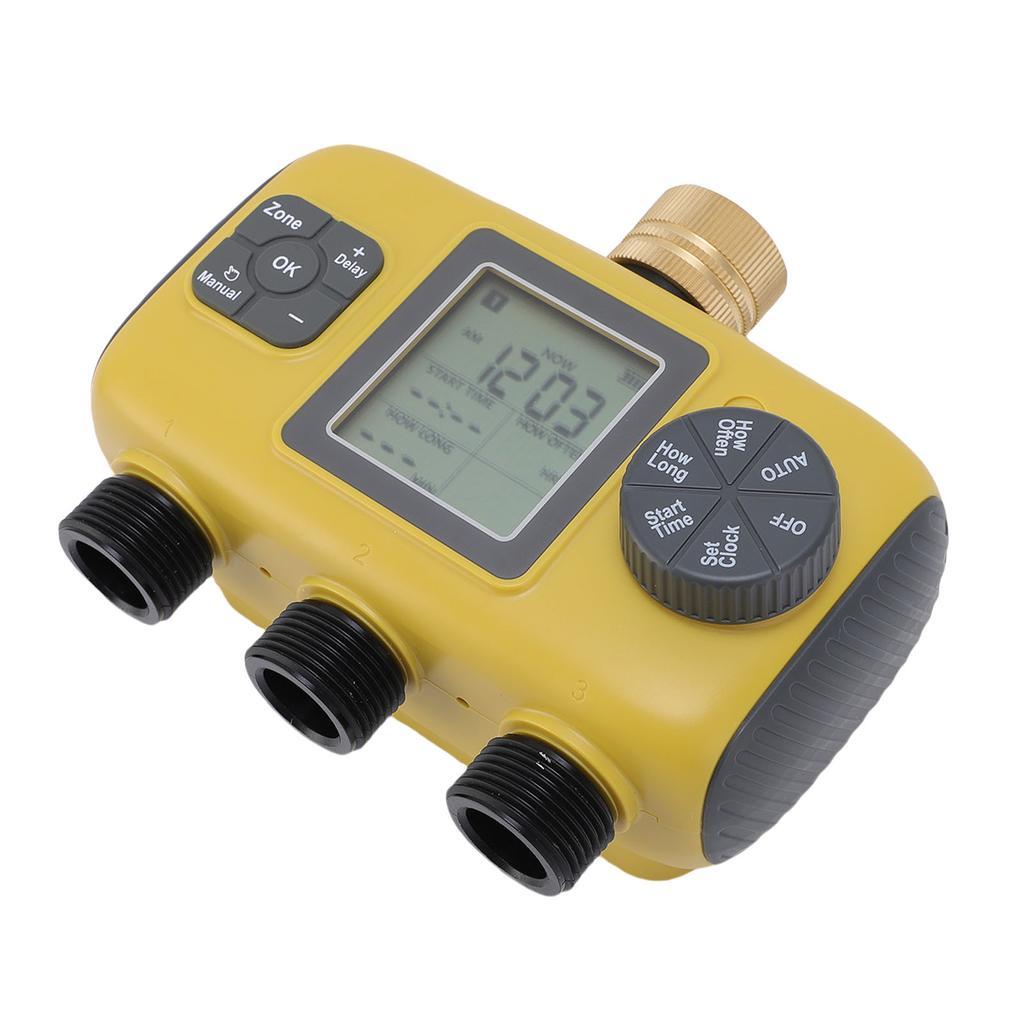 Smart Sprinkler Timer 3 Outlet Irrigation Water Valve Controller for Garden Lawn Greenhouse