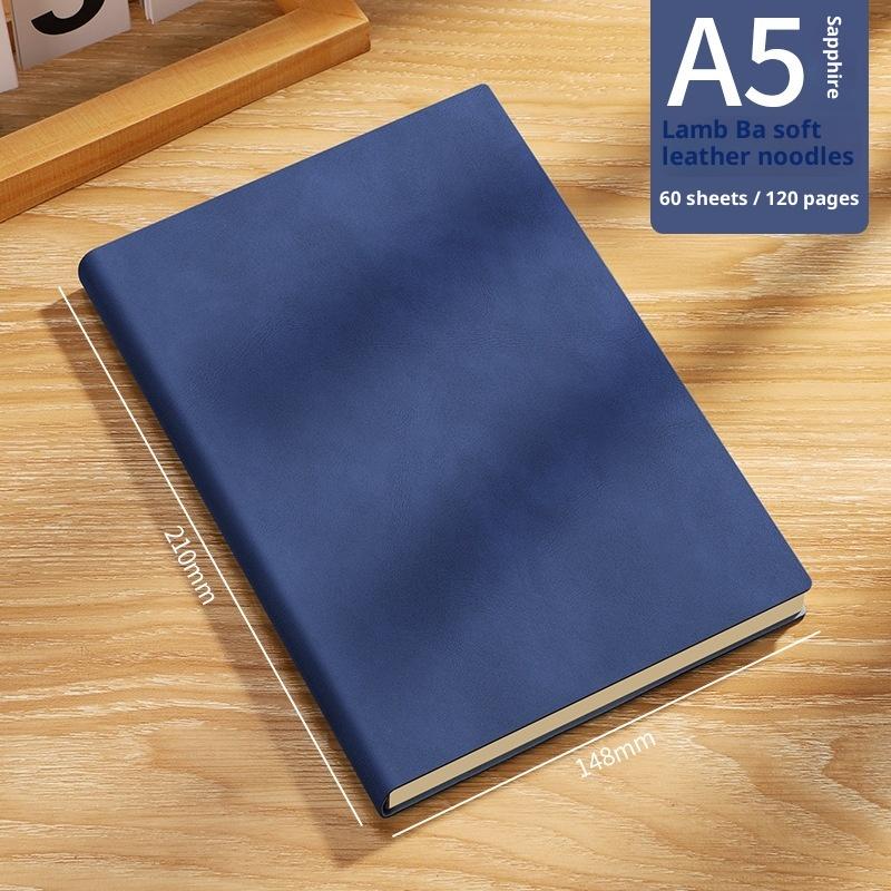 Vintage A5 Leather Notebook With Personalized Soft Cover For Business Meetings And College Life