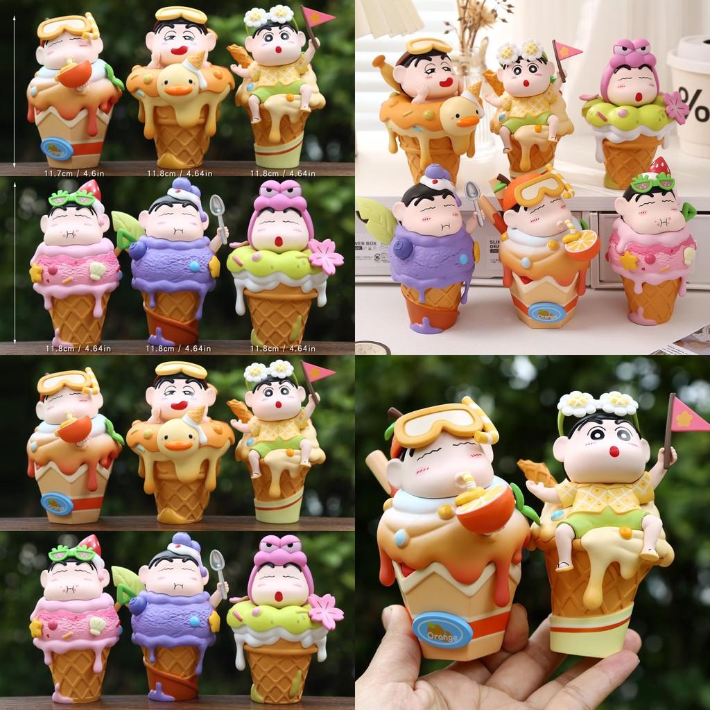 Cream Ice Large Crayon Shin Chan Pvc Cartoon Model For Desk Gift Decoration