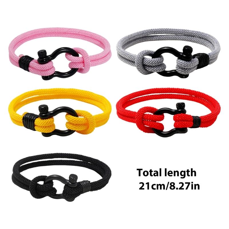 Beautiful Couple Bracelets In Rope Portable Couple Wristband Adornment Stylish Bracelet with Adjustable Length