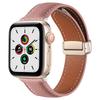 ONELeather Magnetic Buckle Band for Apple Watch 49mm 45mm 41mm 40mm 44mm 42mm 38mm Bracelet iWatch Series Ultra 9 8 7 6 5 3 SE BeltMN
