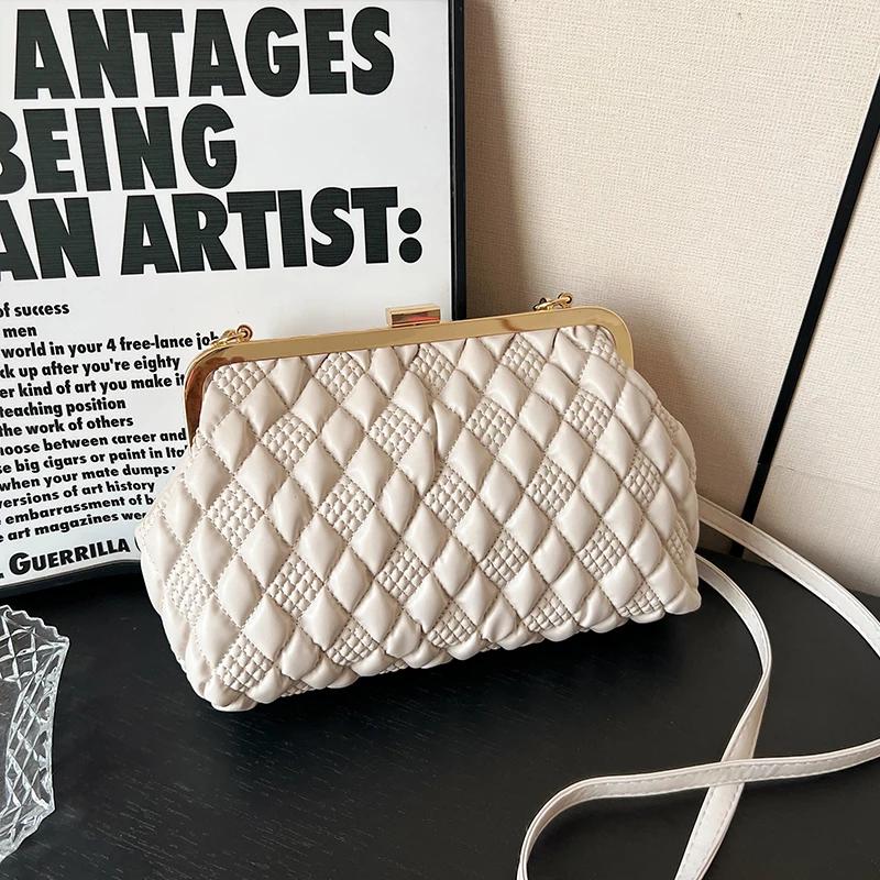 Luxusní večerní kabelka z PU kůže pro ženy, tašky přes rameno, značková designová dámská taška, dámské crossbody kabelky