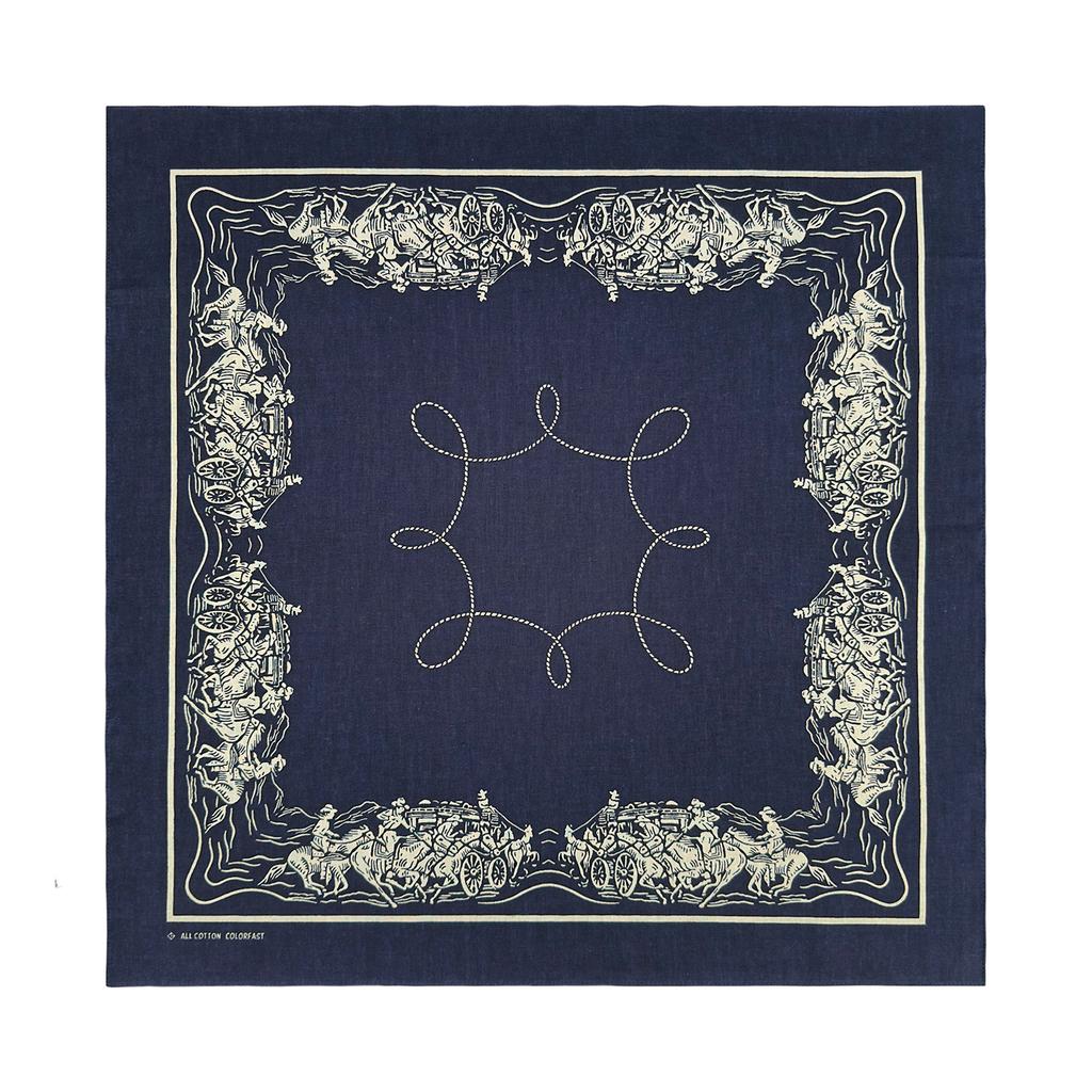 Vintage Bandana Scarf with Cotton Western Print Breathable and Comfortable for Men and Women Outdoor Sport Headpiece