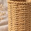 Handwoven Vase with Braided Edges Slim Woven Flower Boho for Tabletop