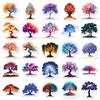 50PCS Dreamy Tree of Life Luminous Stickers for Phone Cases & Journals