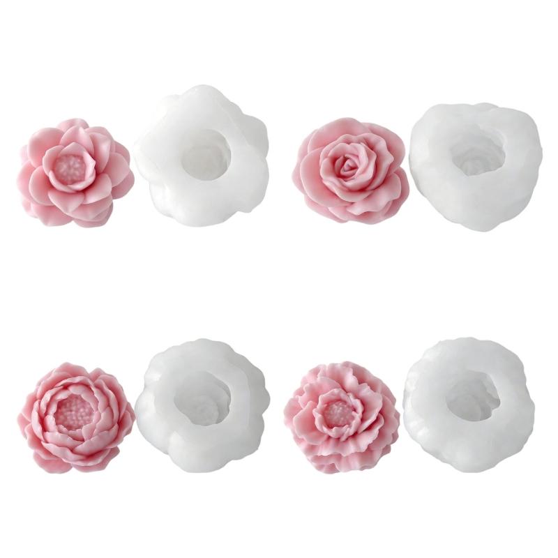 Pack of 4 Silicone Mould For Making Crystals Drip Flower Decorations Craft Projects 1