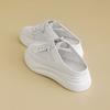 New leather little white shoes women's casual and lightweight women's shoes trendy women's half-tray breathable mesh board shoes