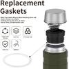 Replacement Gaskets Compatible with Thermos Stainless King Food Jar 16 and 24 Ounce, Silicone Seals Ring Ensures Containers a Leak-Proof Seal,