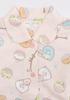 Kaituck Family Sumikkogurashi Kids' Shirt Pajamas, Long Sleeve, Quilted, Spring/Autumn, Sizes 130cm, 140cm, and 150cm (140cm, Pink)